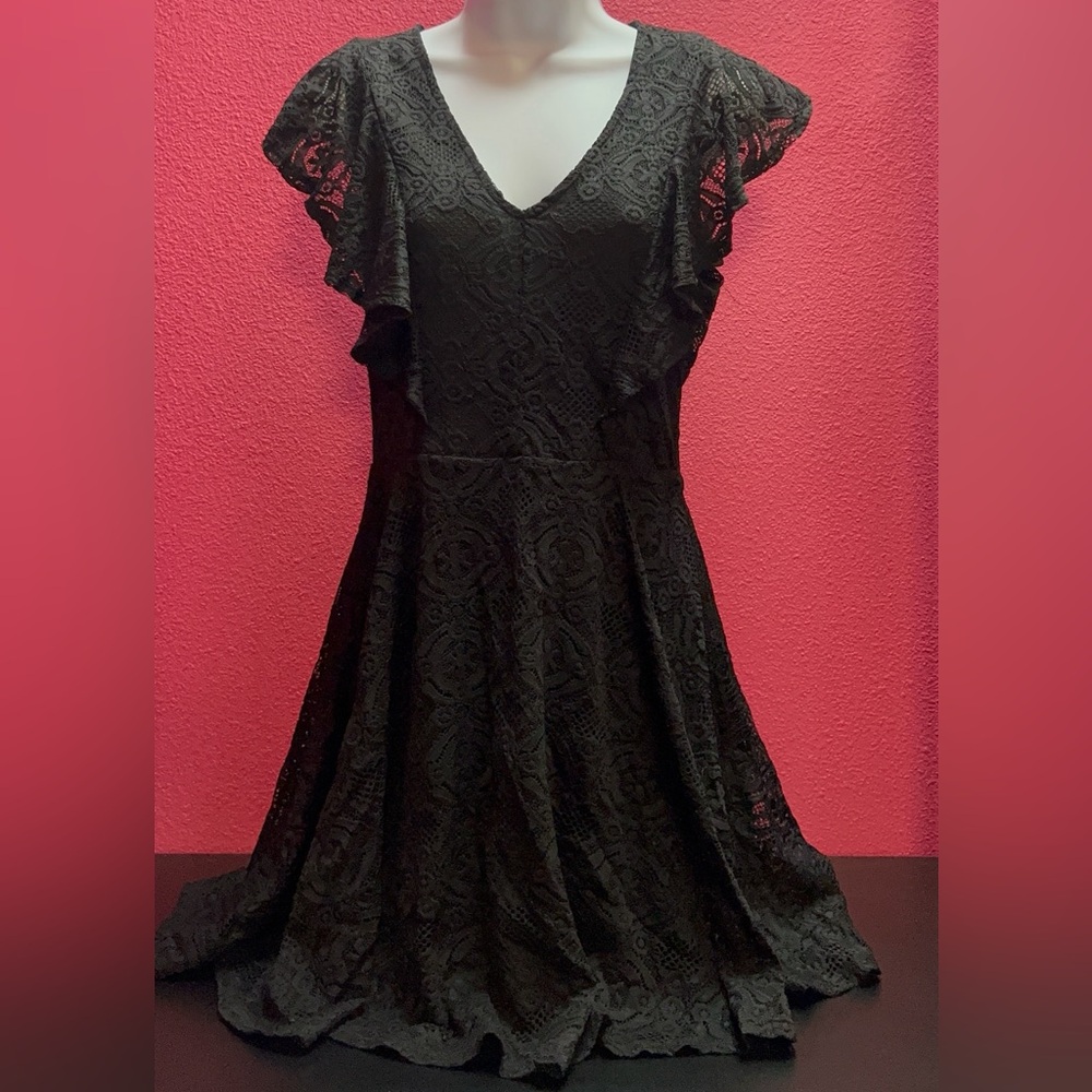 Miami Black Lace Mini Dress